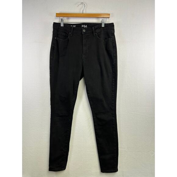 Woman's A.N.A Black‎ Skinny Jeans - Size 12 Tall Staple Capsule Normcore - Picture 1 of 10
